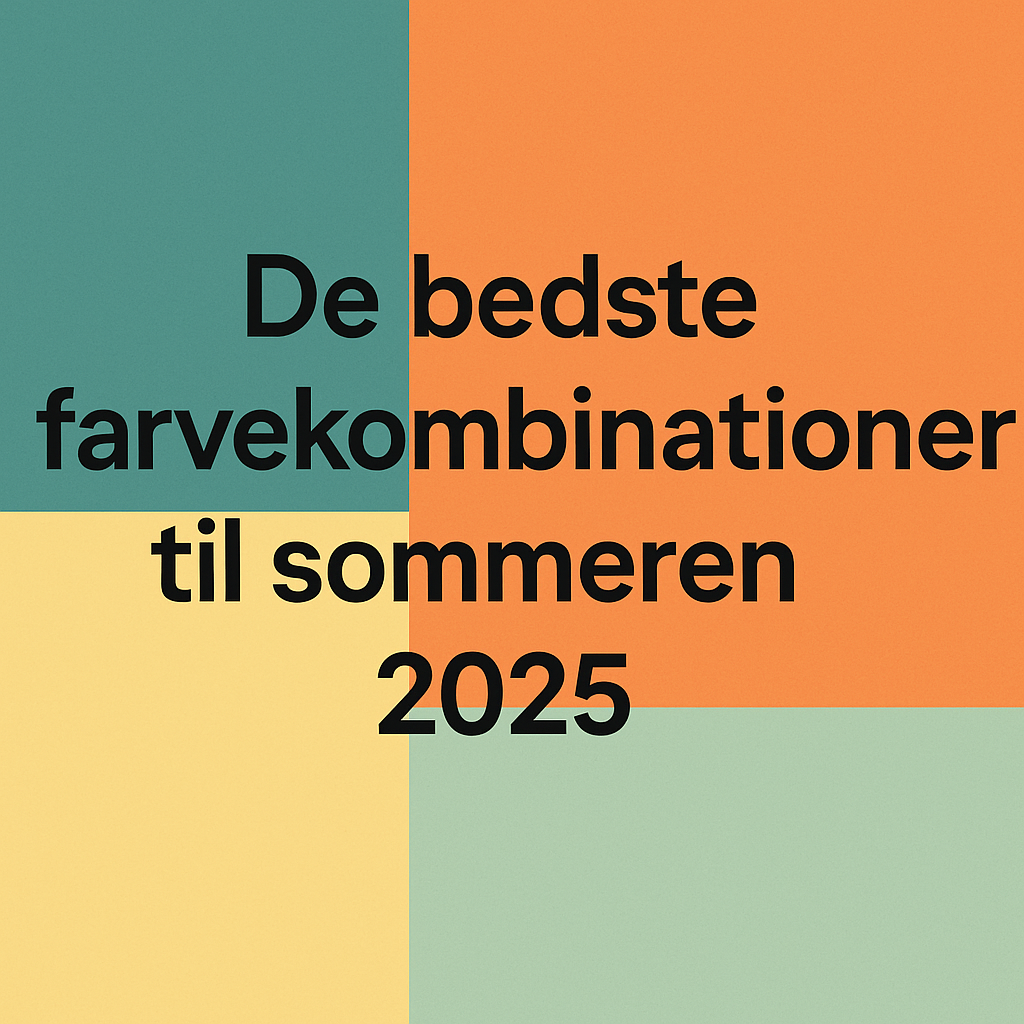 De bedste farvekombinationer til sommeren 2025